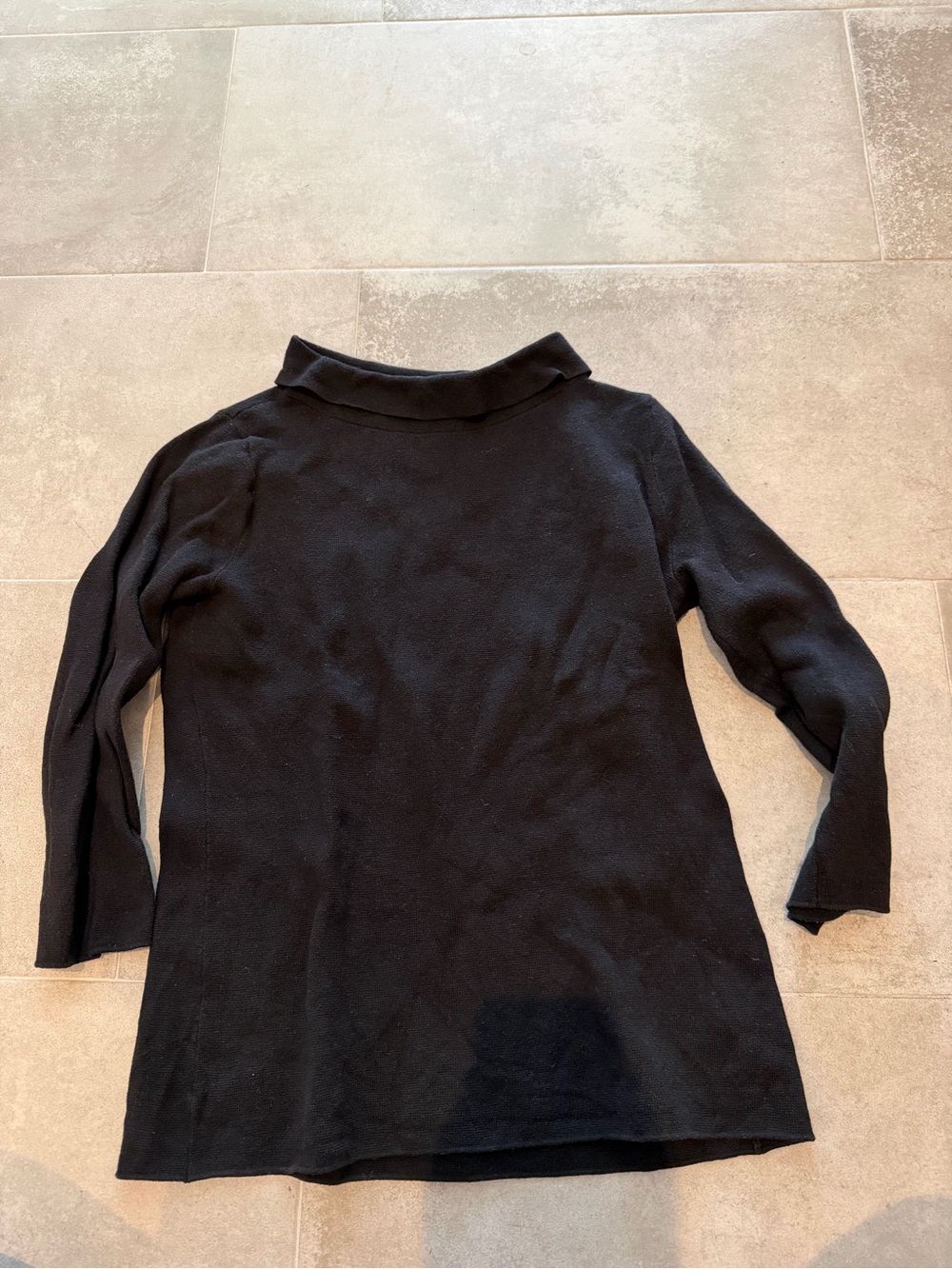 Talbots Women's Knit Sweater mock neck 3/4 sleeve